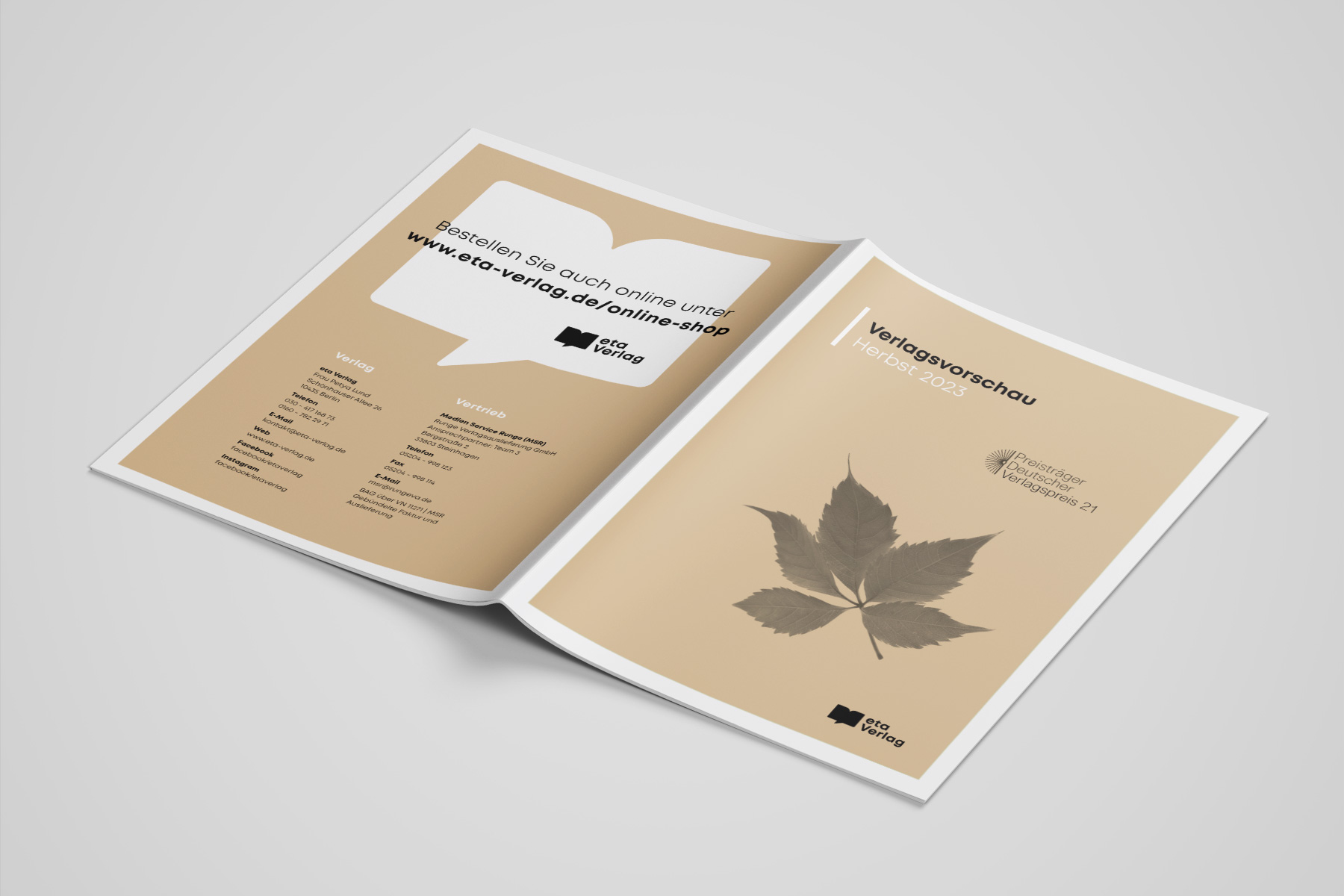 Verlagsvorschau Herbst 2023 – Umschlag mit Vorder- und Rückseite